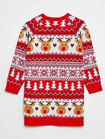 Abito maglione in maglia tricot