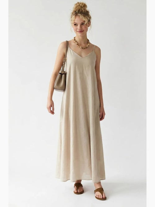Abito maxi a linea a senza maniche mixray - Kiabi Abito maxi a linea a senza maniche mixray - Kiabi