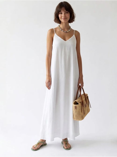 Abito maxi a linea a senza maniche mixray - Kiabi Abito maxi a linea a senza maniche mixray - Kiabi