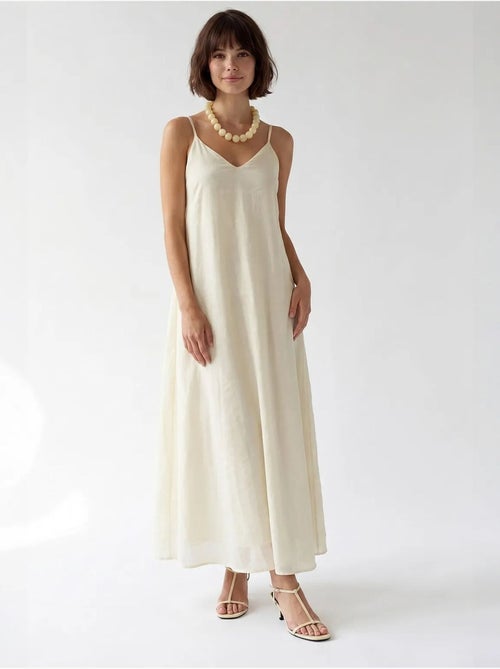 Abito maxi a linea a senza maniche mixray - Kiabi Abito maxi a linea a senza maniche mixray - Kiabi