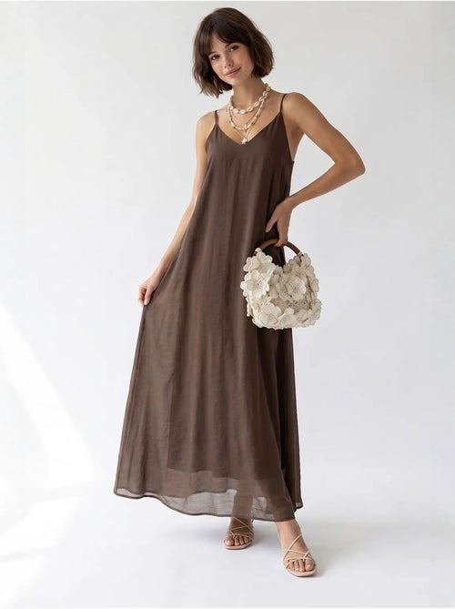 Abito maxi a linea a senza maniche mixray - Kiabi Abito maxi a linea a senza maniche mixray - Kiabi