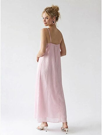Abito maxi a linea a senza maniche mixray
