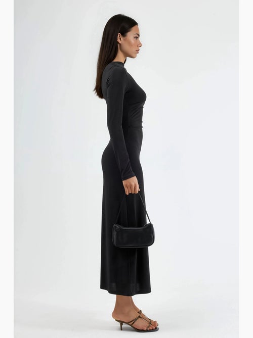 Abito maxi aderente con dettaglio drappeggiato busem - Kiabi Abito maxi aderente con dettaglio drappeggiato busem - Kiabi