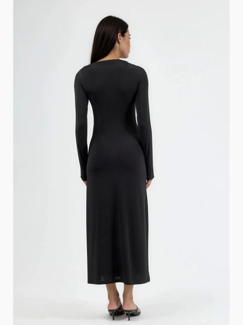 Abito maxi aderente con dettaglio drappeggiato busem - Kiabi Abito maxi aderente con dettaglio drappeggiato busem - Kiabi