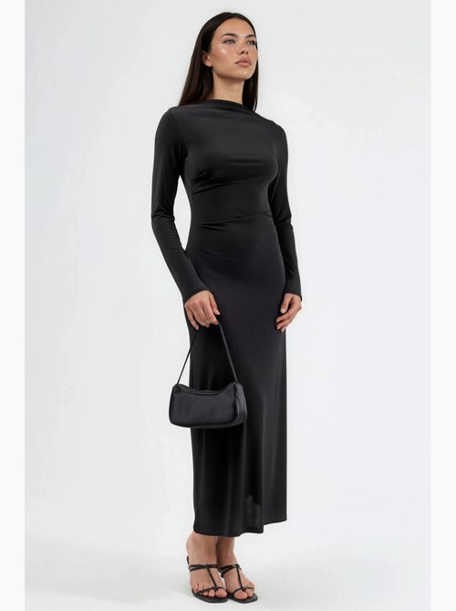 Abito maxi aderente con dettaglio drappeggiato busem - Kiabi Abito maxi aderente con dettaglio drappeggiato busem - Kiabi