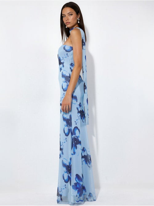 Abito maxi aderente con fiori senza spalline - Kiabi Abito maxi aderente con fiori senza spalline - Kiabi