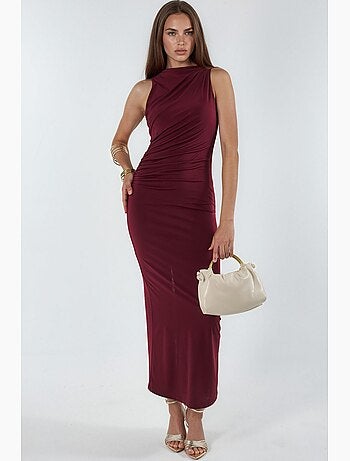 Abito maxi bodycon con dettaglio arricciato hiccup