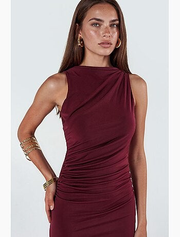 Abito maxi bodycon con dettaglio arricciato hiccup