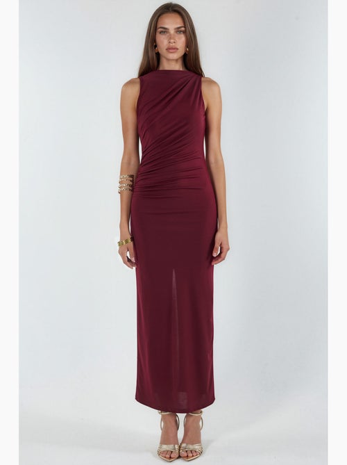 Abito maxi bodycon con dettaglio arricciato hiccup - Kiabi Abito maxi bodycon con dettaglio arricciato hiccup - Kiabi