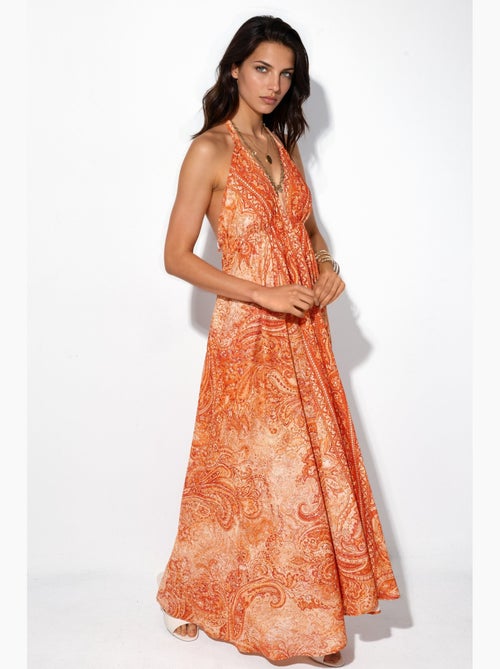 Abito maxi boho con motivo etnico hiccup - Kiabi Abito maxi boho con motivo etnico hiccup - Kiabi