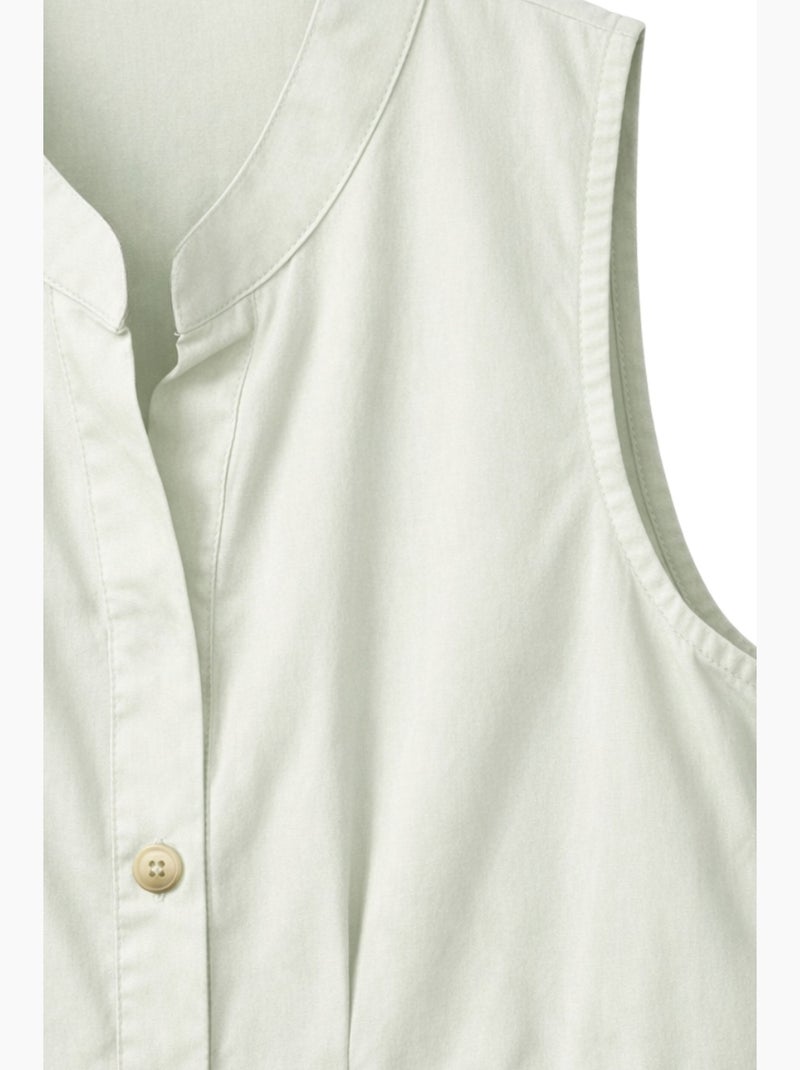 Abito maxi con colletto tippet e bottoni mixray Crema - Kiabi