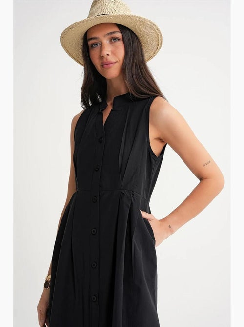 Abito maxi con colletto tippet e bottoni mixray - Kiabi Abito maxi con colletto tippet e bottoni mixray - Kiabi