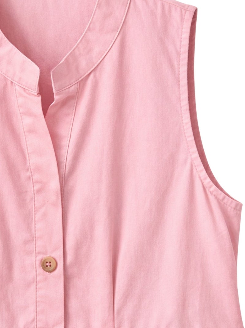 Abito maxi con colletto tippet e bottoni mixray Rosa - Kiabi