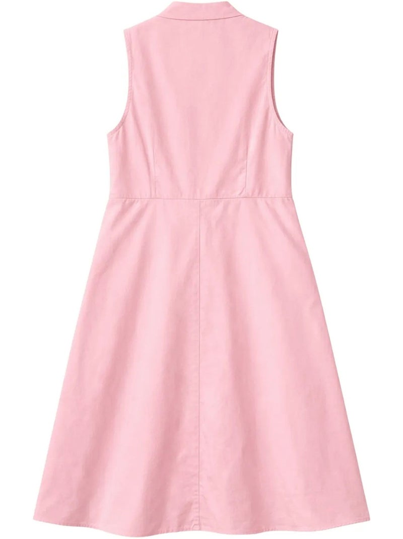 Abito maxi con colletto tippet e bottoni mixray Rosa - Kiabi