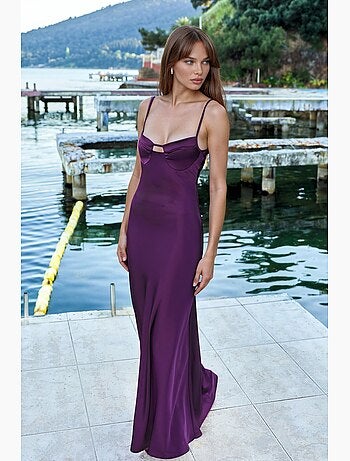 Abito maxi con cut-out e dettagli hiccup