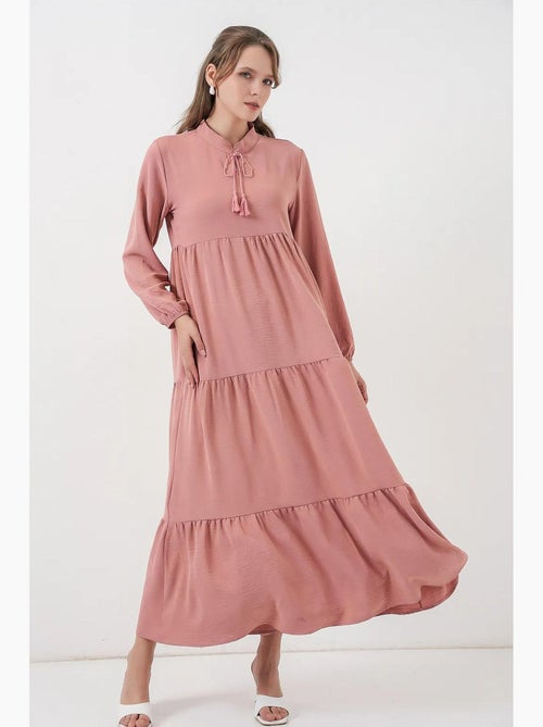 Abito maxi con dettaglio fiocco bdart - Kiabi Abito maxi con dettaglio fiocco bdart - Kiabi