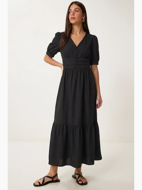 Abito maxi da donna in popeline misto cotone istanbul - Kiabi Abito maxi da donna in popeline misto cotone istanbul - Kiabi