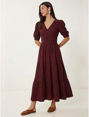 Abito maxi da donna in popeline misto cotone istanbul