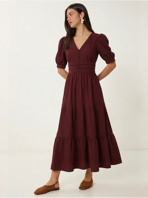 Abito maxi da donna in popeline misto cotone istanbul - Kiabi Abito maxi da donna in popeline misto cotone istanbul - Kiabi