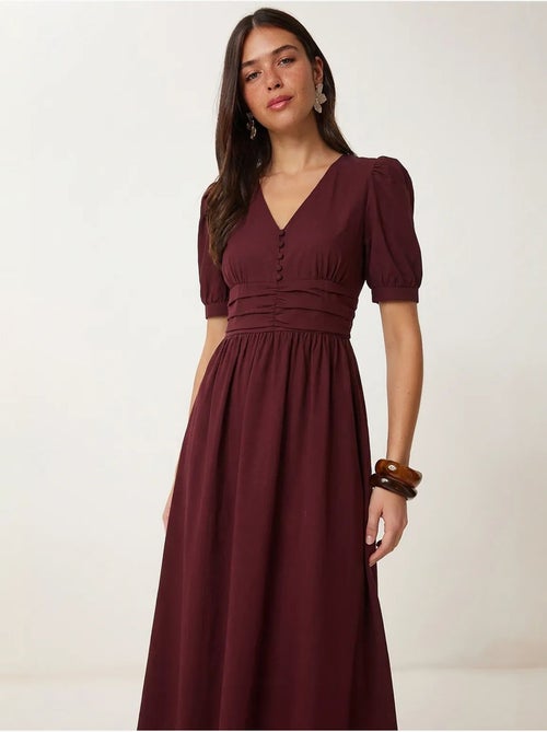 Abito maxi da donna in popeline misto cotone istanbul - Kiabi Abito maxi da donna in popeline misto cotone istanbul - Kiabi