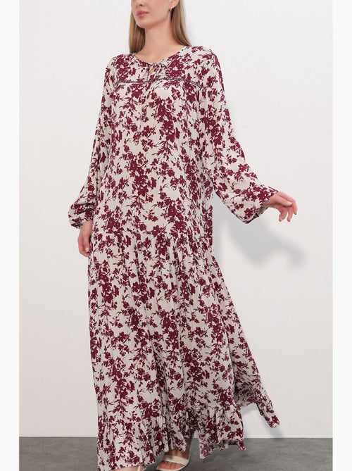 Abito maxi floreale con girocollo bdart - Kiabi Abito maxi floreale con girocollo bdart - Kiabi