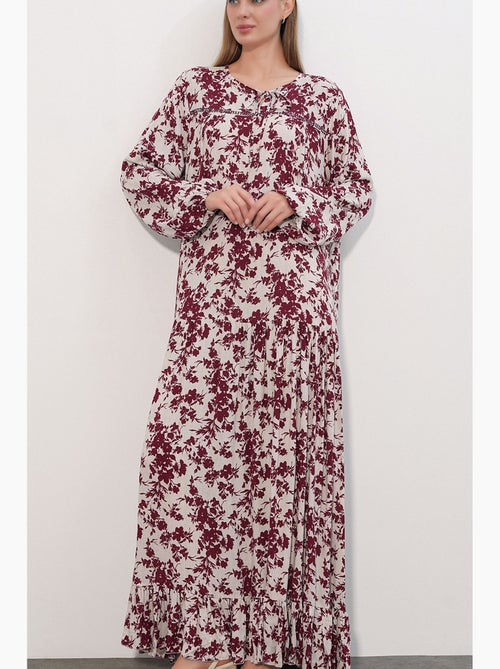 Abito maxi floreale con girocollo bdart - Kiabi Abito maxi floreale con girocollo bdart - Kiabi