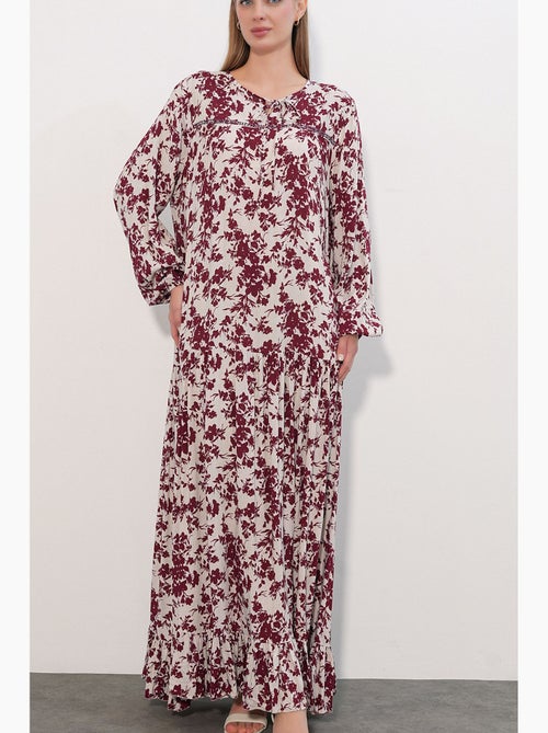 Abito maxi floreale con girocollo bdart - Kiabi Abito maxi floreale con girocollo bdart - Kiabi