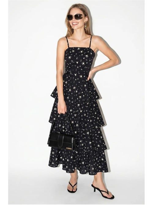 Abito maxi in chiffon floreale lucci - Kiabi Abito maxi in chiffon floreale lucci - Kiabi