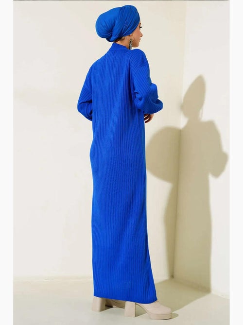 Abito maxi in maglia a coste con dolcevita bdart - Kiabi