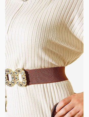 Abito maxi in maglia a coste con dolcevita bdart