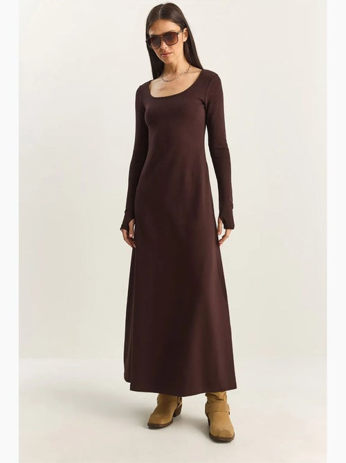 Abito maxi in maglia a linea a lucci - Kiabi Abito maxi in maglia a linea a lucci - Kiabi