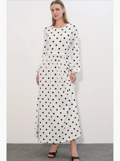 Abito maxi in maglia floreale con dettaglio fiocco bdart - Kiabi