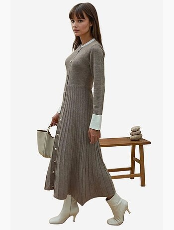 Abito maxi in maglia testurizzata hiccup
