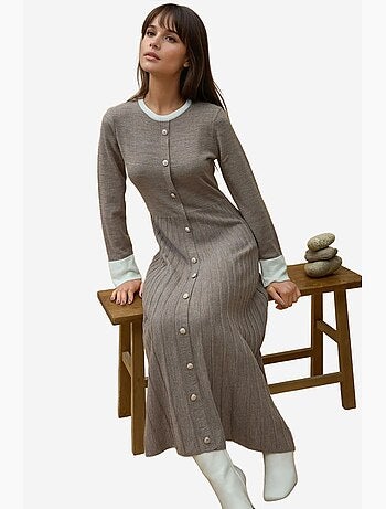 Abito maxi in maglia testurizzata hiccup