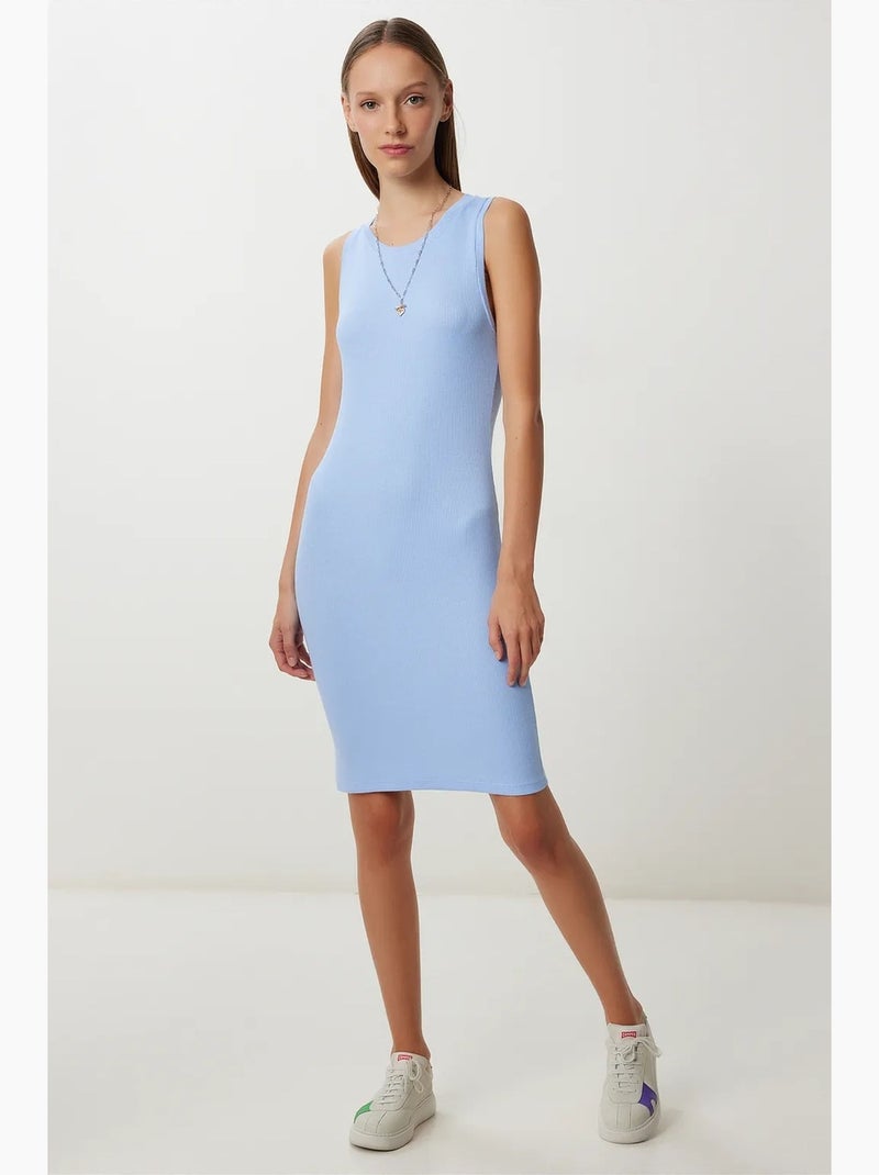 Abito maxi in modal e cotone istanbul Blu zaffiro - Kiabi