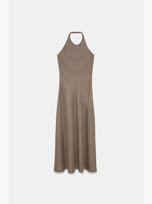 Abito maxi in tencel con scollo all'americana dilvin - Kiabi Abito maxi in tencel con scollo all'americana dilvin - Kiabi