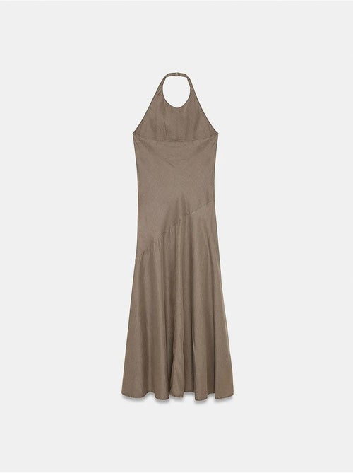 Abito maxi in tencel con scollo all'americana dilvin - Kiabi Abito maxi in tencel con scollo all'americana dilvin - Kiabi
