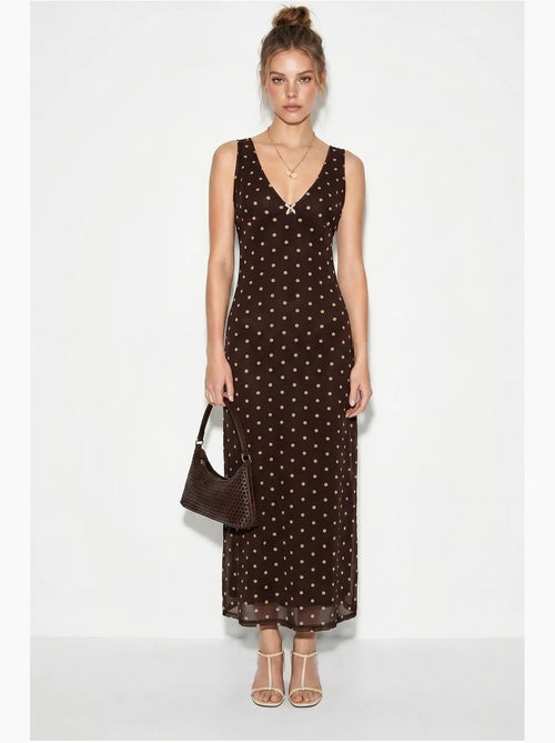 Abito maxi in tulle a pois lucci - Kiabi