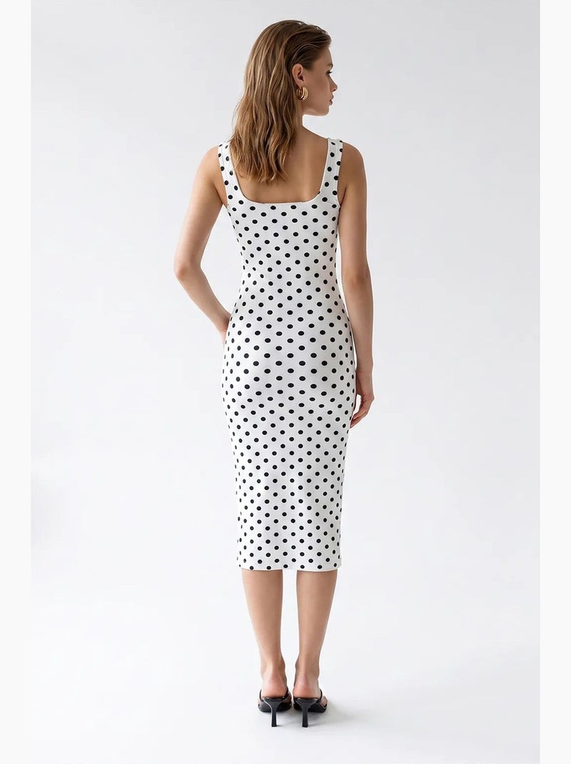 Abito maxi mixray Bianco Nero - Kiabi