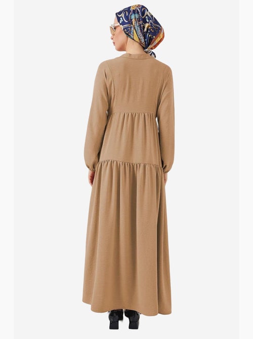 Abito maxi relaxed fit con scollo a v e chiusura con bottoni bdart - Kiabi Abito maxi relaxed fit con scollo a v e chiusura con bottoni bdart - Kiabi