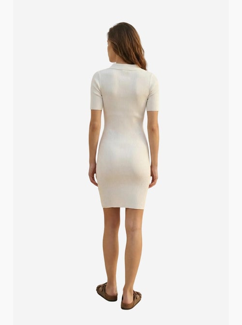 Abito midi a coste con colletto polo my fashion - Kiabi