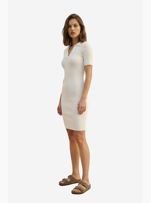 Abito midi a coste con colletto polo my fashion - Kiabi