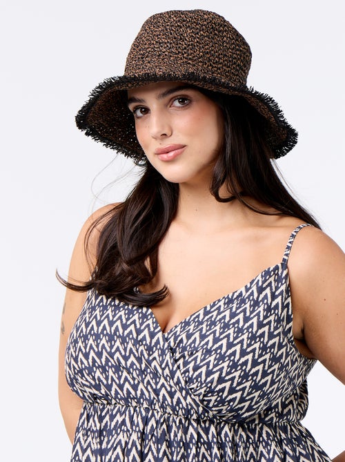 Abito midi a fantasia con spalline sottili regolabili - Kiabi