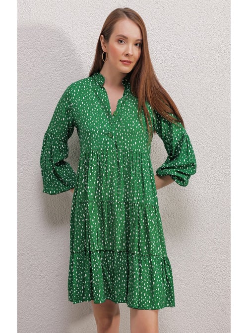 Abito midi a fantasia - Kiabi