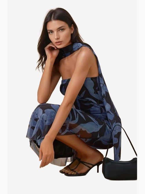 Abito midi a fiori senza spalline hiccup - Kiabi