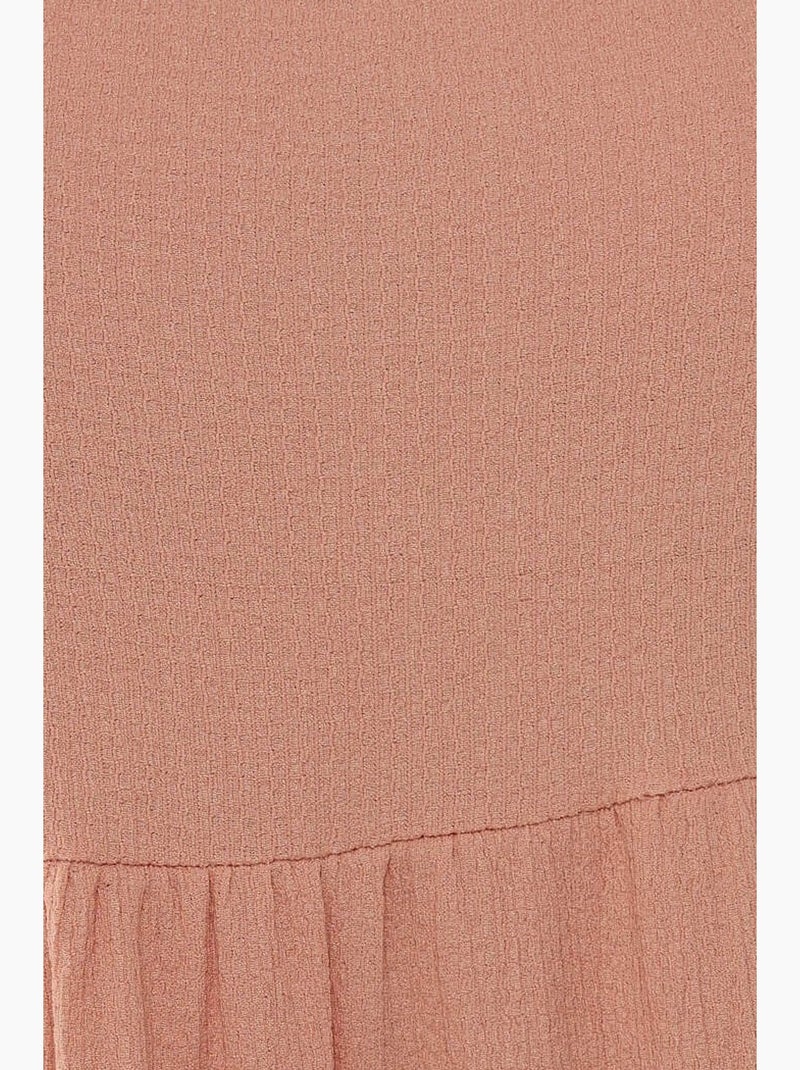 Abito midi a forma di a testurizzato hiccup Rosa - Kiabi