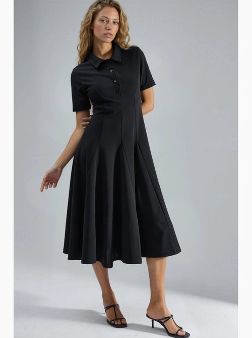 Abito midi a linea a con colletto a camicia busem - Kiabi Abito midi a linea a con colletto a camicia busem - Kiabi