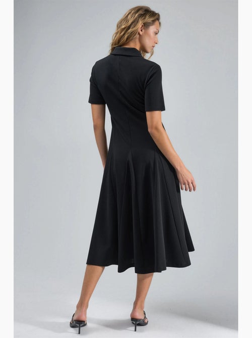 Abito midi a linea a con colletto a camicia busem - Kiabi Abito midi a linea a con colletto a camicia busem - Kiabi