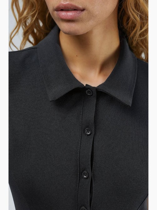 Abito midi a linea a con colletto a camicia busem - Kiabi Abito midi a linea a con colletto a camicia busem - Kiabi