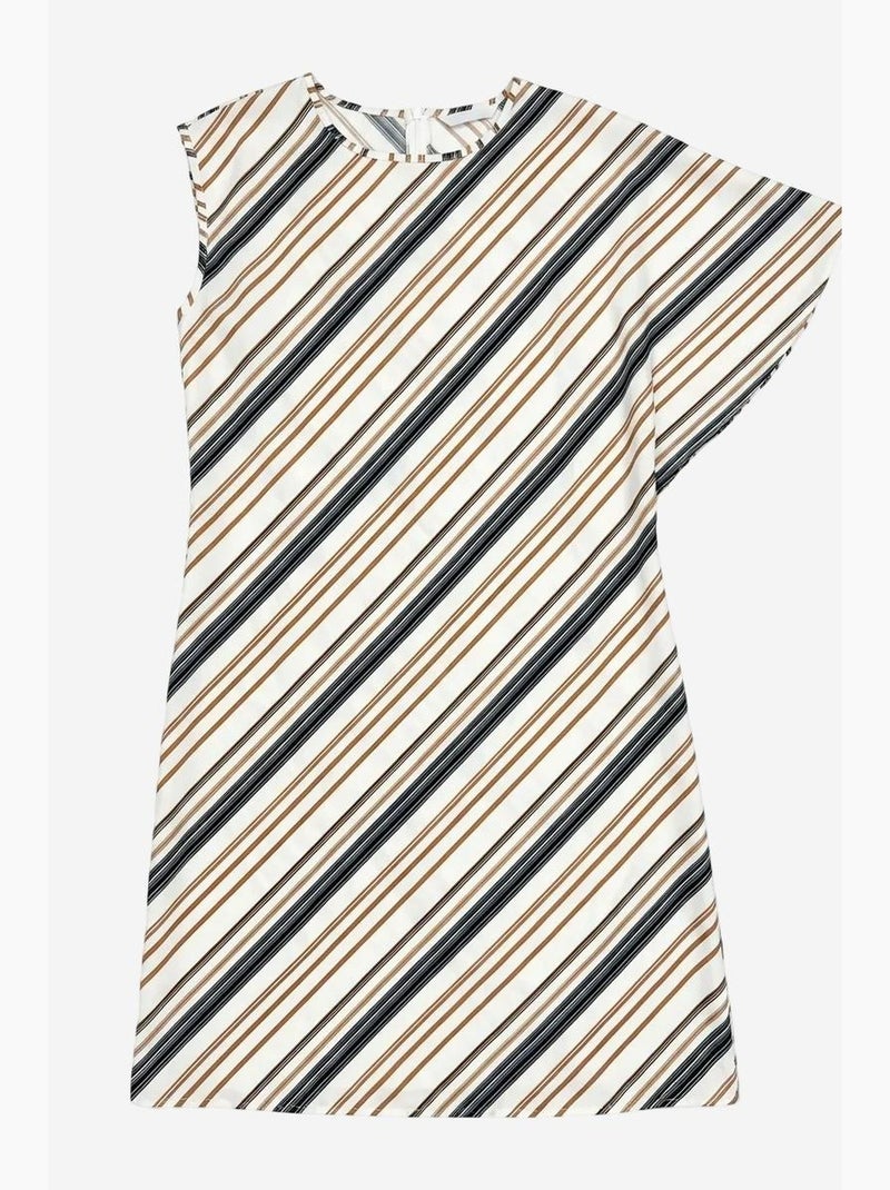 Abito midi a righe in lyocell my fashion Marrone chiaro - Kiabi